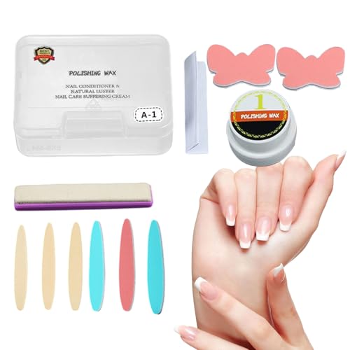 Gwtdtoad Nagelpolierer und Glanz Set | Nagelbuffer Und Glanzwachs - Maniküre Zubehör Nagelverstärker für Frauen Studio Wohnung Badezimmer Gwtdtoad Nagelpolierer und Glanz Set | Nagelbuffer Und Glanzwachs - Maniküre Zubehör Nagelverstärker für Frauen Studio Wohnung Badezimmer von Gwtdtoad