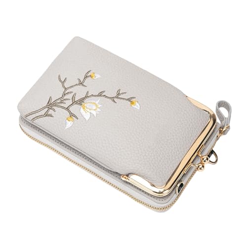 Gwtdtoad Umhängetasche Für Frauen - PU Leder Bestickte Tasche Damen,Kleine Geldbörse Mit Schulterriemen Für Fitness Jugendliche Wandern Reisen Pass Gwtdtoad Umhängetasche Für Frauen - PU Leder Bestickte Tasche Damen,Kleine Geldbörse Mit Schulterriemen Für Fitness Jugendliche Wandern Reisen Pass von Gwtdtoad