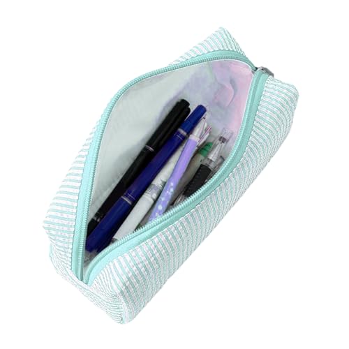 Mäppchen Bestickten Streifen Federmäppchen Für Schule Büro, Großes Federtasche Mit Reißverschluss, Schreibwaren Organizer Pencil Case Für Klassenzimmer, Zeichnen, Vorschule, Kunst 21x8x7,5 Cm Mäppchen Bestickten Streifen Federmäppchen Für Schule Büro, Großes Federtasche Mit Reißverschluss, Schreibwaren Organizer Pencil Case Für Klassenzimmer, Zeichnen, Vorschule, Kunst 21x8x7,5 Cm von Gwtdtoad