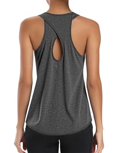 Gyabnw Damen Tank Top Sommer Sports Shirts Oberteile Frauen Open Back Tank Tops Training Fitness von Gyabnw