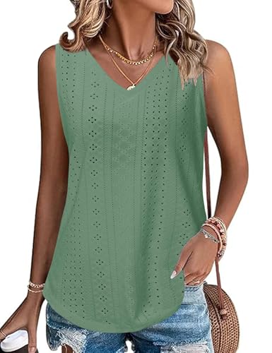 Gyabnw Damen Tank Tops Elegante Neckholder Oberteile Sommer Ärmellose Tanktop Blusen Top Shirts von Gyabnw