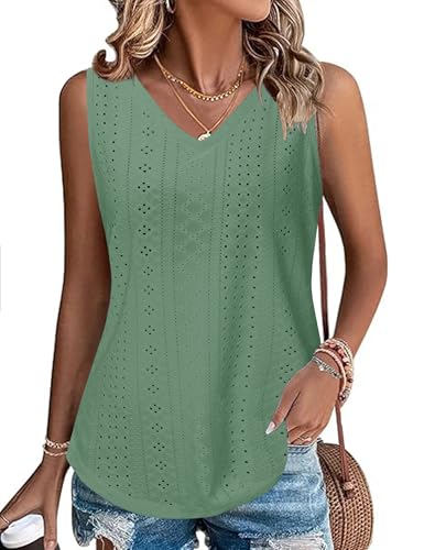 Gyabnw Damen Tank Tops Elegante Neckholder Oberteile Sommer Ärmellose Tanktop Blusen Top Shirts von Gyabnw