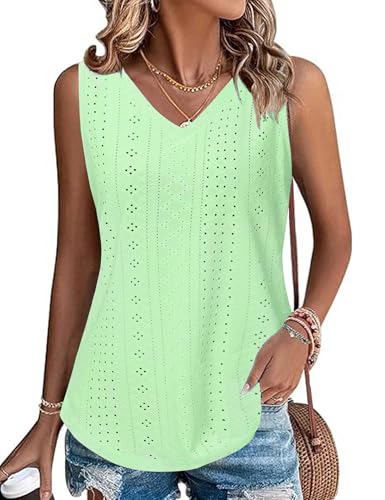 Gyabnw Damen Tank Tops Elegante Neckholder Oberteile Sommer Ärmellose Tanktop Blusen Top Shirts von Gyabnw