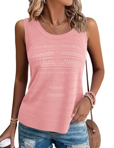 Gyabnw Damen Tank Tops Sommer Ärmellose Oberteile Basic Top Blusentop Lässige von Gyabnw