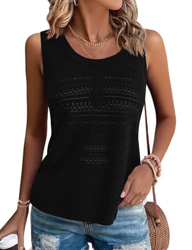 Gyabnw Damen Tank Tops Sommer Ärmellose Oberteile Basic Top Blusentop Lässige von Gyabnw