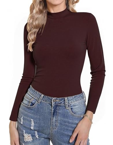 Gyabnw Langarmshirts Für Damen Atmungsaktiv Funktionsshirt Langarm Laufshirt Pullover Sportoberteile von Gyabnw