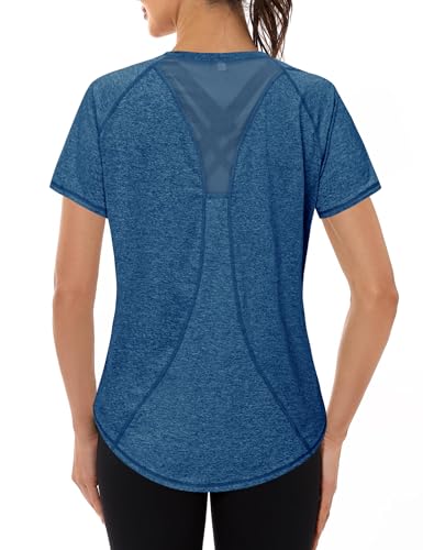 Gyabnw Sport Shirts für Damen Locker Fitness Shirt Sportkleidung Frauen Gym Oberteil Laufshirt Gyabnw Sport Shirts für Damen Locker Fitness Shirt Sportkleidung Frauen Gym Oberteil Laufshirt von Gyabnw