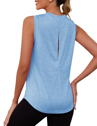 Gyabnw Sport Tank Tops Damen Workout Tanktops Ärmellos Yoga Training Fitness Open Back Crop Tops von Gyabnw