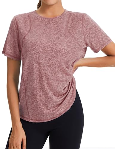 Gyabnw Sportshirt Damen Kurzarm Rundhals Funktionsshirt Oberteile Atmungsaktiv Leichtes Sport Damen Top Für Fitness Gyabnw Sportshirt Damen Kurzarm Rundhals Funktionsshirt Oberteile Atmungsaktiv Leichtes Sport Damen Top Für Fitness von Gyabnw
