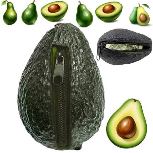 Avocado Coin Purse Pouch, Avocado Purse, Realistic Avocado Wallet, Avocado Shaped Multipurpose Card Holder and Coin Purse, Avocado Bag (Avocado *1) von Gyagalre
