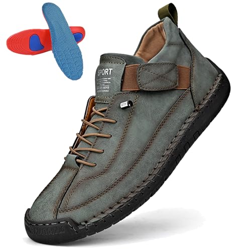 Gyagalre Elira Sneakers Damen – Bequeme Stützende Orthopädische Schuhe | Ergonomische Slip-On Sneaker mit Elastischem Gummiband (Armygrün, Erwachsene, 42, Numerisch, EU Schuhgrößensystem, M) von Gyagalre