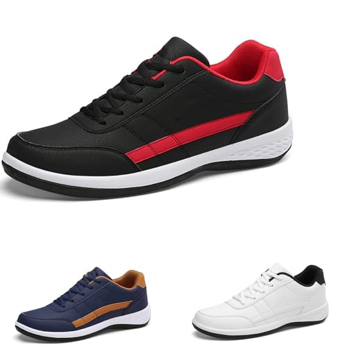 Gyagalre OrthoX - ergonomische schmerzlindernde Komfortschuhe Unisex - Sonderaktion, Outdoor-lässige Schuhe Laufschuhe (Schwarz Rot, Erwachsene, Herren, 38, Numerisch, EU Schuhgrößensystem, M) von Gyagalre