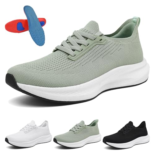 Gyagalre Orthofabrik Orthopädische Sneaker O´Fab Motion+, Bequeme Damen & Herren Sportschuhe – Ultraleicht, rutschfest & Atmungsaktiv (Grün, Erwachsene, 43, Numerisch, EU Schuhgrößensystem, Breit) von Gyagalre