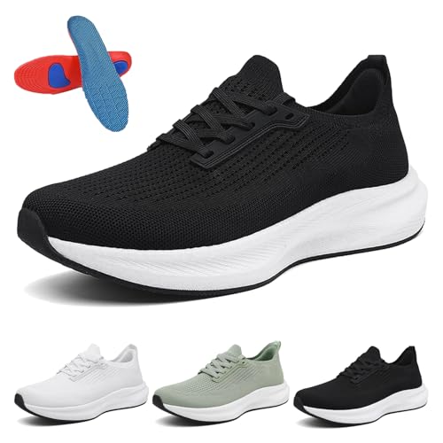 Gyagalre Orthofabrik Orthopädische Sneaker O´Fab Motion+, Bequeme Damen & Herren Sportschuhe – Ultraleicht, rutschfest & Atmungsaktiv (Schwarz, Erwachsene, 39, Numerisch, EU Schuhgrößensystem, Breit) von Gyagalre