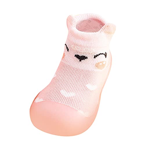 Gyaimxfu Baby Sockenschuhe Unisex Niedlicher Cartoon Krabbelschuhe Babysocken Warm Weicher Weicher Stricken Sockenschuhe Gummisohle rutschfeste Hüttenschuhe Indoor Socken Schuhe Für Mädchen Junge von Gyaimxfu