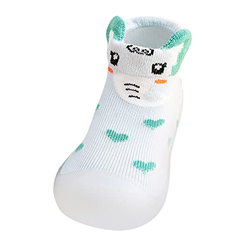 Gyaimxfu Baby Sockenschuhe Unisex Niedlicher Cartoon Krabbelschuhe Babysocken Warm Weicher Weicher Stricken Sockenschuhe Gummisohle rutschfeste Hüttenschuhe Indoor Socken Schuhe Für Mädchen Junge von Gyaimxfu