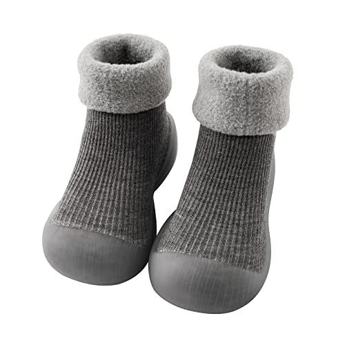 Gyaimxfu Barfußschuhe Baby Winter, Lauflerner Schuhe Lauflerner Schuhe Stricken Kinderschuhe Weicher Boden Bodenschuhe Weicher Boden Bodenschuhe Puschies Barfußschuhe Baby Wasserdicht von Gyaimxfu