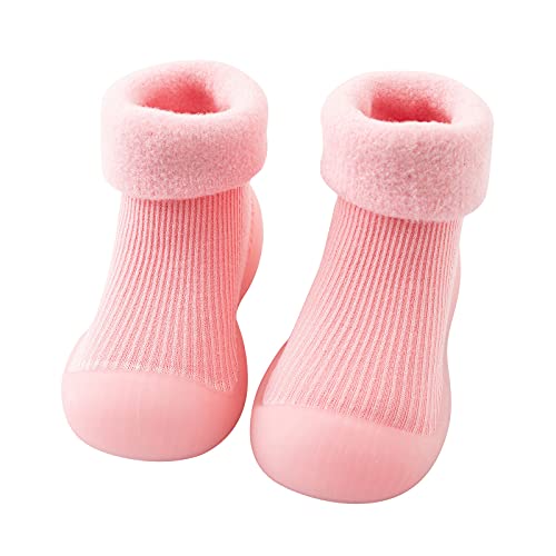Gyaimxfu Barfußschuhe Baby Winter, Lauflerner Schuhe Lauflerner Schuhe Stricken Kinderschuhe Weicher Boden Bodenschuhe Weicher Boden Bodenschuhe Puschies Barfußschuhe Baby Wasserdicht von Gyaimxfu