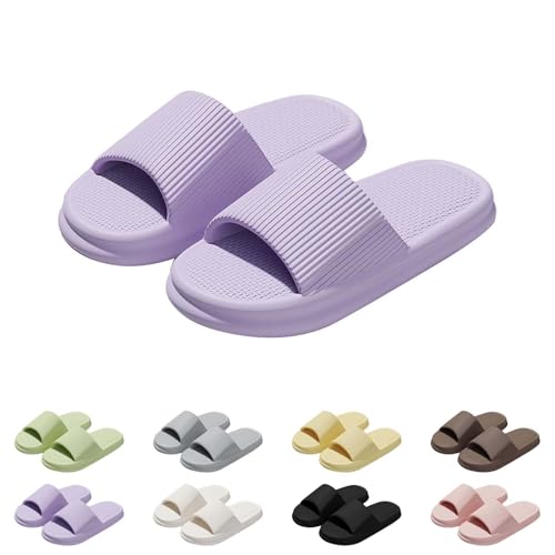 Gyaimxfu Cozislides Original Badelatschen Damen Herren - Super Weiche, Rutschfeste Hausschuhe & Badeschuhe mit Dicker EVA Sohle - Unisex Pantoletten, Sommer Flip Flops für Indoor/Outdoor 1 von Gyaimxfu