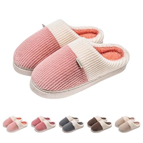 Gyaimxfu Damen Hausschuhe Pantoffeln Herren Antirutsch Rutschfest Leichte Hausschuh Winter Warme Indoor Outdoor Neue 2025 von Gyaimxfu