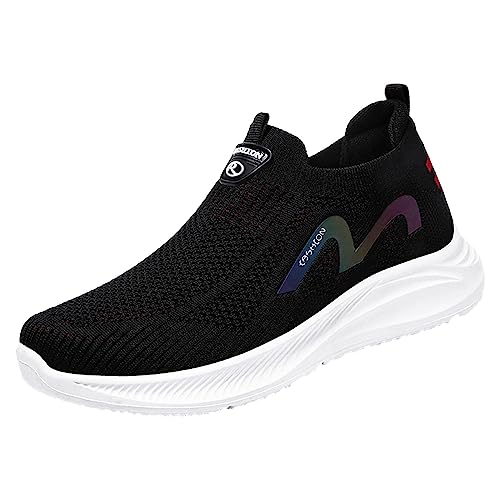 Gyaimxfu Damen Turnschuhe Sneaker Schuhe Bequeme rutschfest Turnschuhe Casual Memory Schaum Sneaker Atmungsaktives Vermascht Walkingschuhe Outdoor Fitness Erhöhte Dämpfung Und Entlastung Der Füße von Gyaimxfu