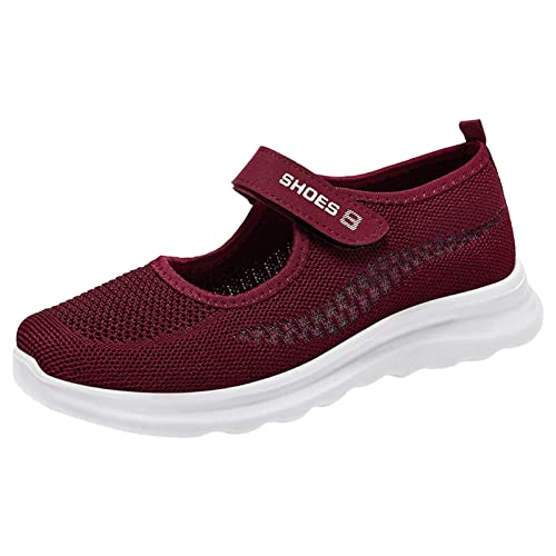 Gyaimxfu Damen Turnschuhe Sneaker Schuhe Leicht Memory Schaum Sneaker Bequeme Schuhe Mit Weicher Sohle Atmungsaktives Vermascht Walkingschuhe Outdoor Fitness Erhöhte Dämpfung Und Entlastung Der Füße von Gyaimxfu