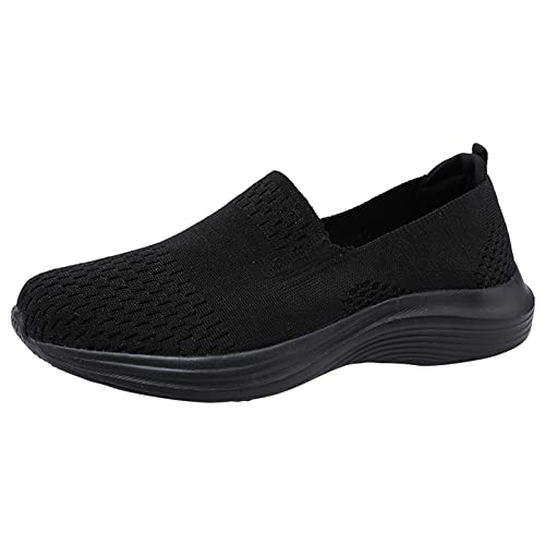 Gyaimxfu Damen Turnschuhe Sneaker Schuhe Leicht Schuhe Mit Weicher Sohle Bequeme Turnschuhe Anti-Rutsch Atmungsaktives Vermascht Walkingschuhe Outdoor Fitness Erhöhte Dämpfung Und Entlastung Der Füße von Gyaimxfu