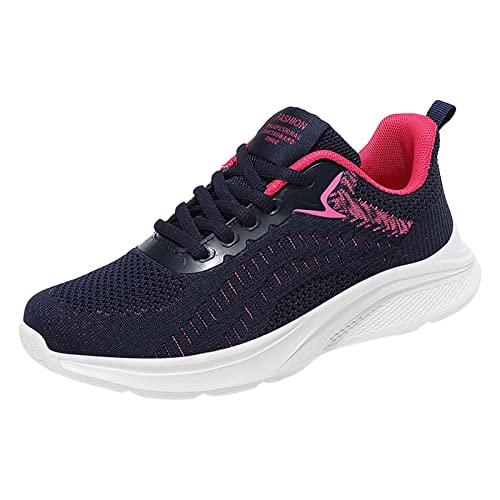 Gyaimxfu Damen Walking Schuhe Sommer Bequeme Krankenschwester Schuhe Casual Memory Schaum Sneaker Atmungsaktives Vermascht Walkingschuhe Outdoor Fitness Erhöhte Dämpfung Und Entlastung Der Füße von Gyaimxfu