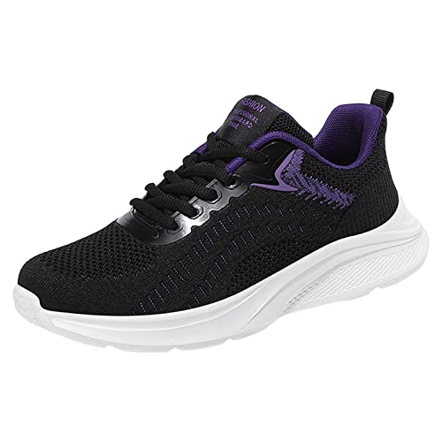 Gyaimxfu Damen Walking Schuhe Sommer Bequeme Krankenschwester Schuhe Casual Memory Schaum Sneaker Atmungsaktives Vermascht Walkingschuhe Outdoor Fitness Erhöhte Dämpfung Und Entlastung Der Füße von Gyaimxfu