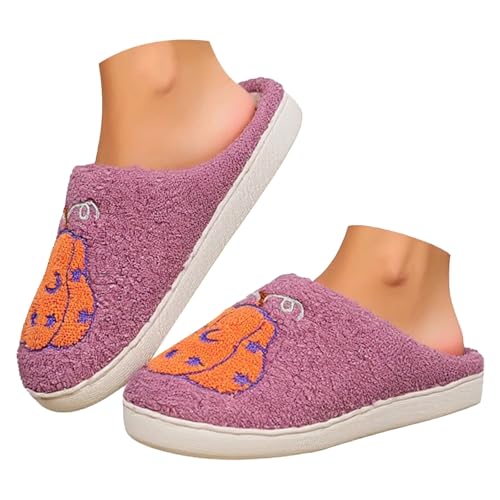 Gyaimxfu Halloween Hausschuhe Damen Plüsch Winter, Warme Pantoffeln Herren Slippers Damen, Flauschige weiche rutschfeste hauspantoffeln damen,Trendiger Retro Slipper drinnen und draußen Gyaimxfu Halloween Hausschuhe Damen Plüsch Winter, Warme Pantoffeln Herren Slippers Damen, Flauschige weiche rutschfeste hauspantoffeln damen,Trendiger Retro Slipper drinnen und draußen von Gyaimxfu