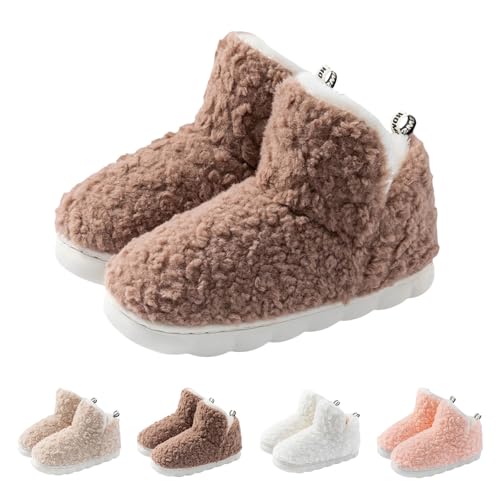 Gyaimxfu Hausschuhe Damen Herren Winter Warm Rutschfeste Damenschuhe Neuheit Lustige Hausschuhe Niedlich PlüSch Slippers Weiches Flauschiges Filzhausschuhe Memory Foam Flauschige von Gyaimxfu