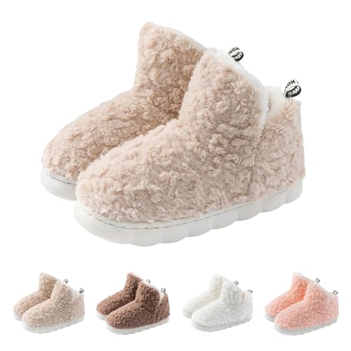 Gyaimxfu Hausschuhe Damen Herren Winter Warm Rutschfeste Damenschuhe Neuheit Lustige Hausschuhe Niedlich PlüSch Slippers Weiches Flauschiges Filzhausschuhe Memory Foam Flauschige von Gyaimxfu