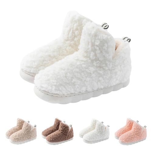 Gyaimxfu Hausschuhe Damen Herren Winter Warm Rutschfeste Damenschuhe Neuheit Lustige Hausschuhe Niedlich PlüSch Slippers Weiches Flauschiges Filzhausschuhe Memory Foam Flauschige von Gyaimxfu