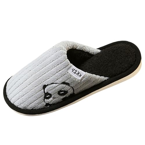 Gyaimxfu Hausschuhe Damen Winter Plüsch Pantoffeln Herren Warm Filzpantoffeln Frauen Bequeme Filzhausschuhe Filz Slippers Unisex Neue 2025 von Gyaimxfu