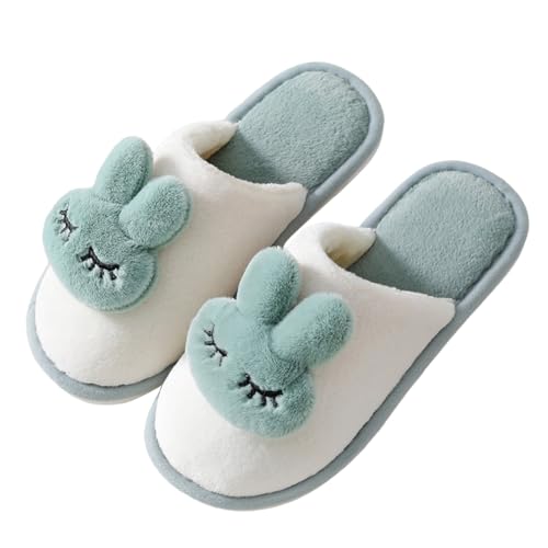 Gyaimxfu Hausschuhe Damen Winter Plüsch Pantoffeln Herren Warm Filzpantoffeln Frauen Bequeme Slipper Unisex Neue 2025 von Gyaimxfu