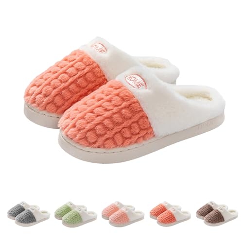 Gyaimxfu Hausschuhe Damen Winter Plüsch Pantoffeln Herren Warme Filzpantoffeln Unisex Bequeme Rutschfest Slippers Flauschige Baumwolle Hausschuhe Fleece House Pantoffeln Innen Und Außen Zuhause Neue von Gyaimxfu