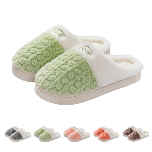 Gyaimxfu Hausschuhe Damen Winter Plüsch Pantoffeln Herren Warme Filzpantoffeln Unisex Bequeme Rutschfest Slippers Flauschige Baumwolle Hausschuhe Fleece House Pantoffeln Innen Und Außen Zuhause Neue von Gyaimxfu