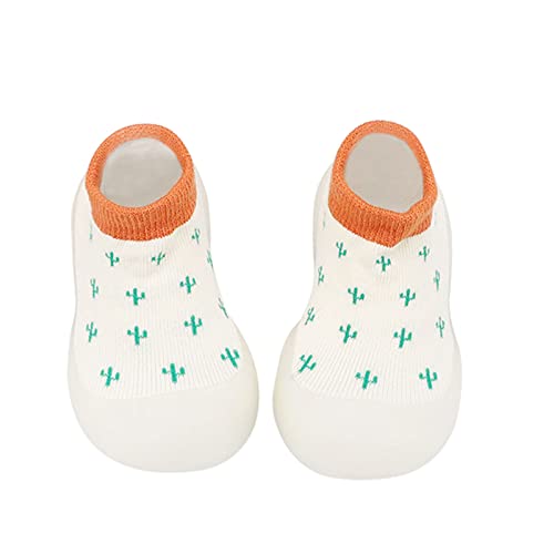 Gyaimxfu Lauflernschuhe Mädchen Freizeitschuhe rutschfeste Hüttenschuhe Warm Mit Motiv Bodensocken Lernlaufschuhe Gummisohle Lauflernschuhe Kinder Indoor Socken Schuhe Für Mädchen Junge von Gyaimxfu