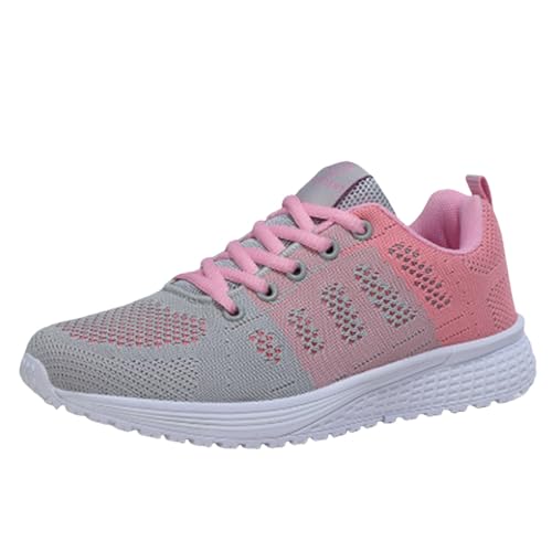 Gyaimxfu Laufschuhe Damen Turnschuhe, Atmungsaktiv Mesh Sneaker Ergonomische Sportschuhe Joggingschuhe Bequem Sneakers Weiche Straßenlaufschuhe Fitness Running Outdoor von Gyaimxfu