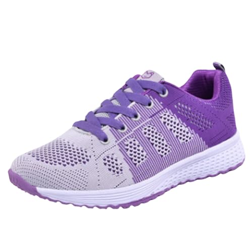 Gyaimxfu Laufschuhe Damen Turnschuhe, Atmungsaktiv Mesh Sneaker Ergonomische Sportschuhe Joggingschuhe Bequem Sneakers Weiche Straßenlaufschuhe Fitness Running Outdoor von Gyaimxfu
