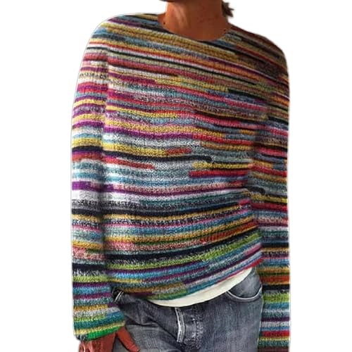 Gyaimxfu Norweger Pullover Damen Gestreift Pullover Mit Aufdruck Angebote, Große Größen Bequem Weich Knit Sweater Winterpullover Bunt Cashmere Wollpulli Warm Herbst Winter Outfit Jumper Gyaimxfu Norweger Pullover Damen Gestreift Pullover Mit Aufdruck Angebote, Große Größen Bequem Weich Knit Sweater Winterpullover Bunt Cashmere Wollpulli Warm Herbst Winter Outfit Jumper von Gyaimxfu