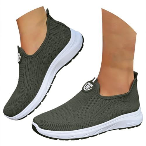 Gyaimxfu Orthopädische Schuhe Damen Leicht Breite Füße Ergonomische Mesh-Obermaterial Arch Support Walkingschuhe Atmungsaktive Mesh Fussbett Memory Schaum Wanderschuhe Sneaker Joggingschuhe von Gyaimxfu