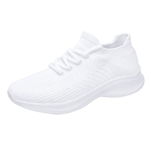 Gyaimxfu Orthopädische Schuhe Damen Sneaker Casual Weite H Sommerschuhe Leicht Turnschuhe Anti-Rutsch Atmungsaktives Vermascht Walkingschuhe Outdoor Fitness Erhöhte Dämpfung Und Entlastung Der Füße von Gyaimxfu