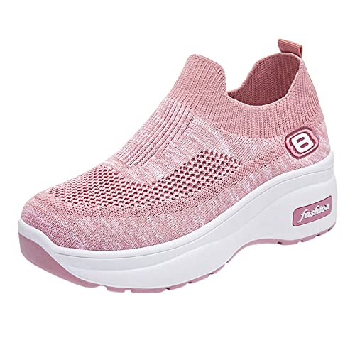 Gyaimxfu Orthopädische Schuhe Damen Sommer Casual rutschfest Turnschuhe Bequeme Weite H Sommerschuhe Atmungsaktives Vermascht Walkingschuhe Sportschuhe Erhöhte Dämpfung Und Entlastung Der Füße von Gyaimxfu