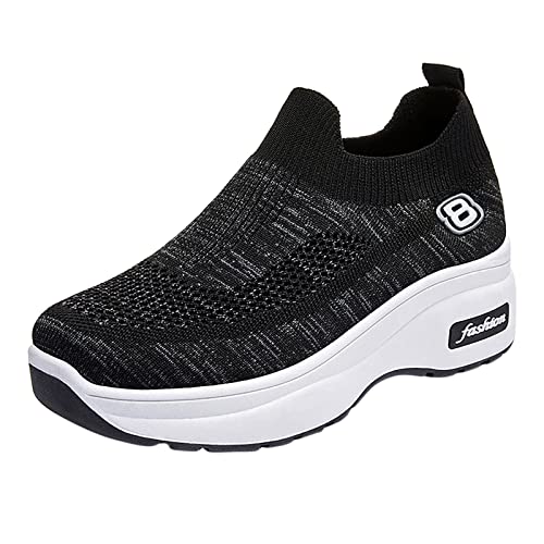 Gyaimxfu Orthopädische Schuhe Damen Sommer Casual rutschfest Turnschuhe Bequeme Weite H Sommerschuhe Atmungsaktives Vermascht Walkingschuhe Sportschuhe Erhöhte Dämpfung Und Entlastung Der Füße von Gyaimxfu