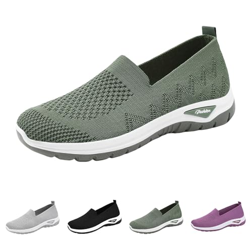 Gyaimxfu Orthopädische Schuhe Damen Walkingschuhe Damen Leicht Mode Weite H Vermascht Atmungsaktive Lässige Komfort Laufschuhe Bequeme Outdoor Sommerschuhe Turnschuhe 2026 von Gyaimxfu