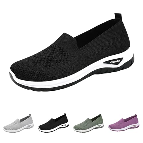 Gyaimxfu Orthopädische Schuhe Damen Walkingschuhe Damen Leicht Mode Weite H Vermascht Atmungsaktive Lässige Komfort Laufschuhe Bequeme Outdoor Sommerschuhe Turnschuhe 2026 von Gyaimxfu