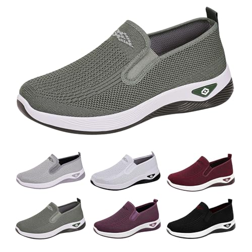 Gyaimxfu Orthopädische Schuhe Damen Walkingschuhe Damen Leicht Weite H Vermascht Atmungsaktive Lässige Komfort Laufschuhe Bequeme Outdoor Sommerschuhe Turnschuhe von Gyaimxfu