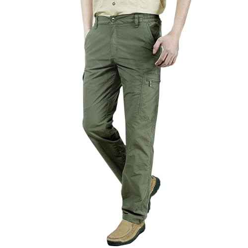 Gyaimxfu Outdoorhose Herren Cargo Hose Stretch Jogginghose Männer Cargohose Chino Hose Sporthose Jogging Treckking Atmungsaktiv Work Pants Autumn Stoffhose Lockere Jogginghose Mit Taschen von Gyaimxfu