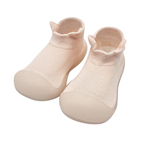 Gyaimxfu Puschies Barfußschuhe Baby, Lauflerner Schuhe Lauflerner Schuhe Stricken Kinderschuhe Weicher Boden Bodenschuhe Anti-Rutsch-Socke Schuhe Puschies Original Barfußschuhe Baby von Gyaimxfu